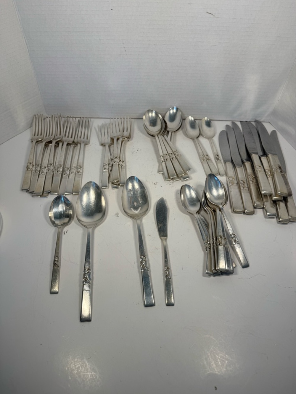 Vintage 1948 Morning Star Silverware Set – Art Deco Community Oneida 60 piece